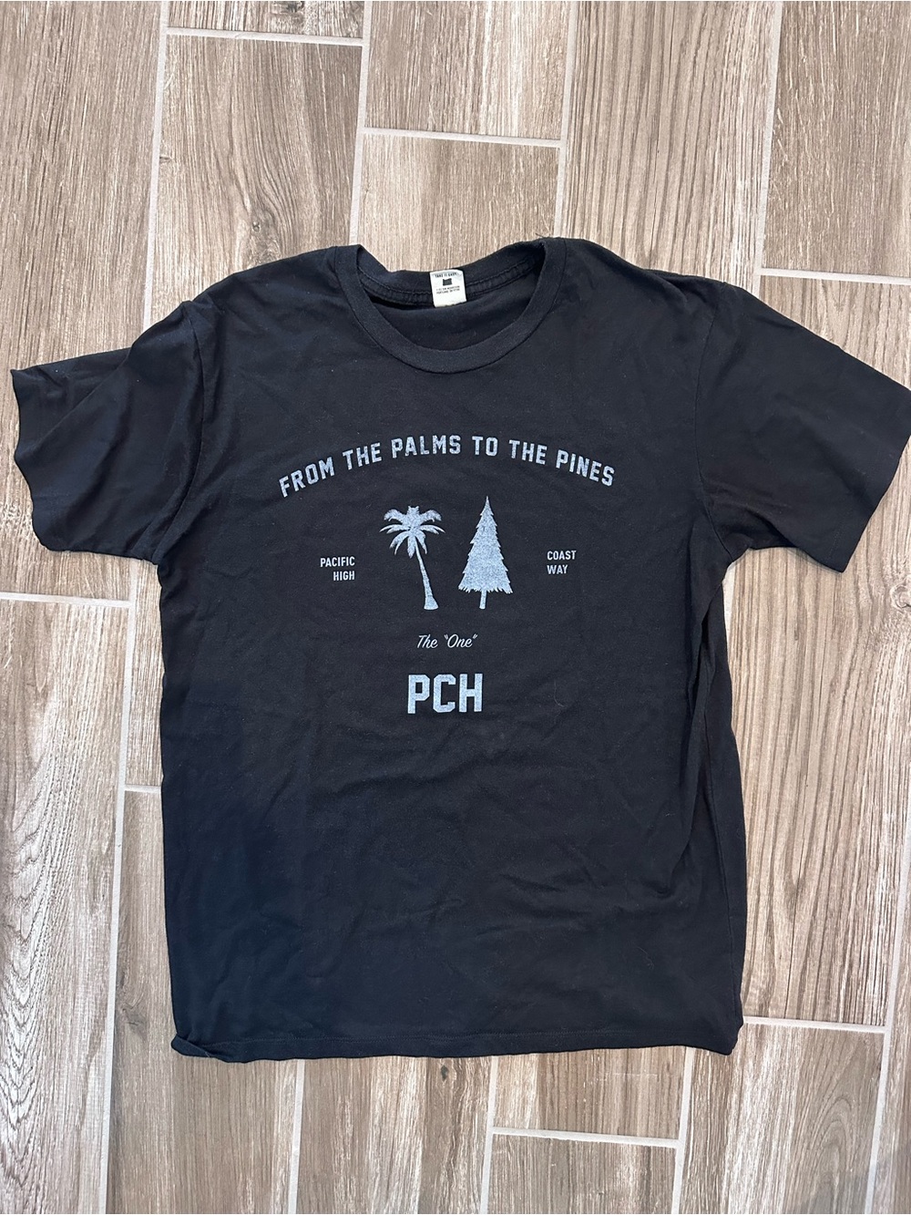 PCH From the Palms to the Pines Black Short Sleeve Tee